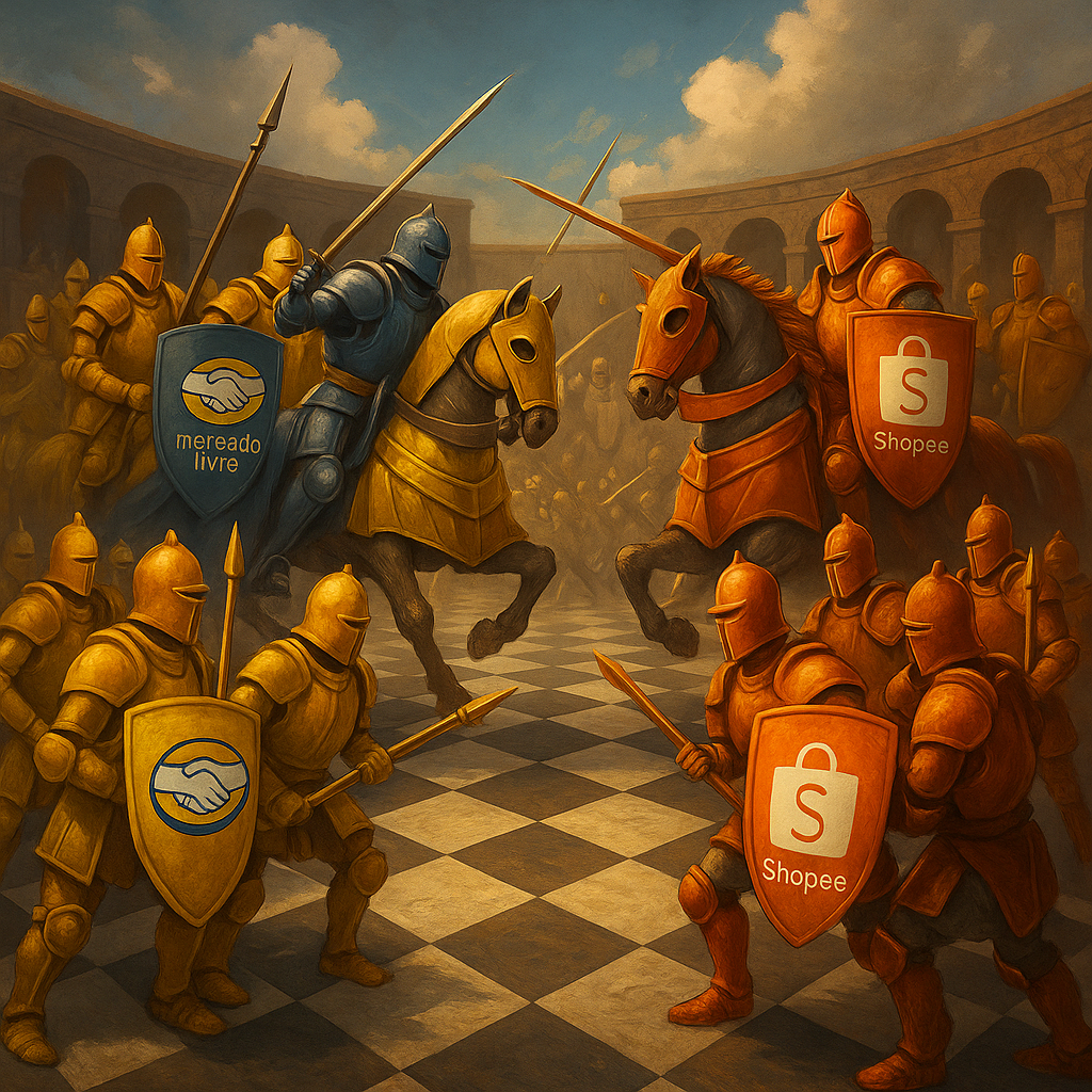 Shopee e Mercado Livre
