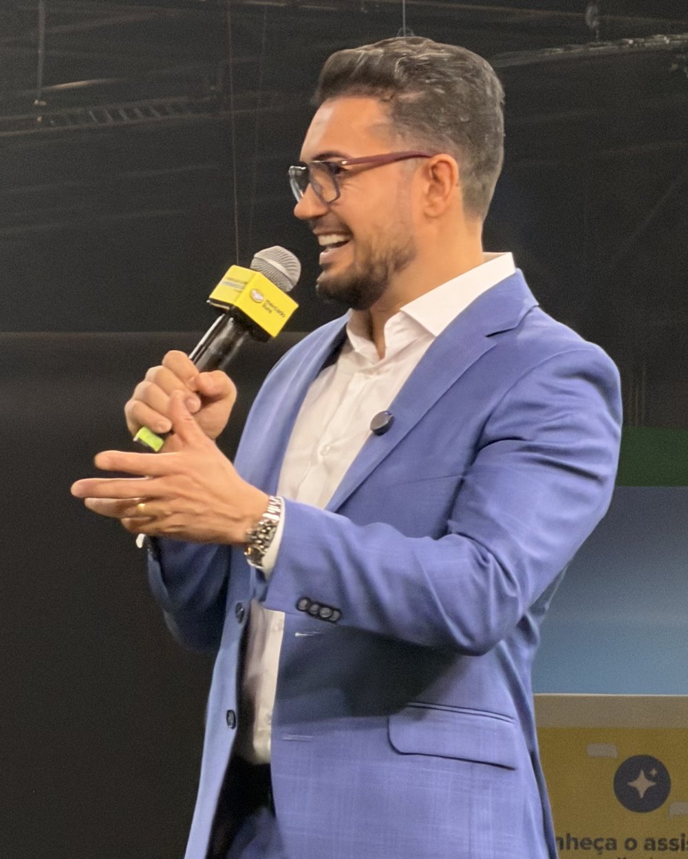 Bruno Maciel palestrando no Mercado Livre Experience